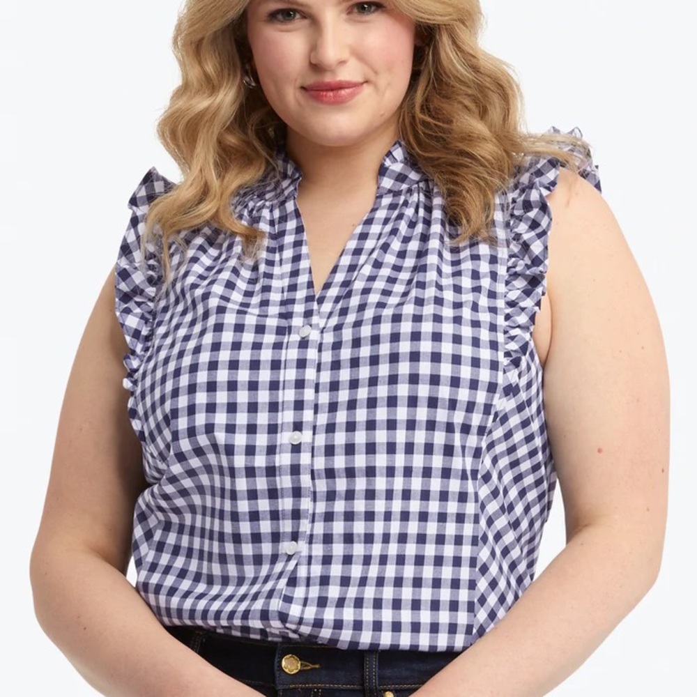Excellent condition Draper James Button Down Top XXL